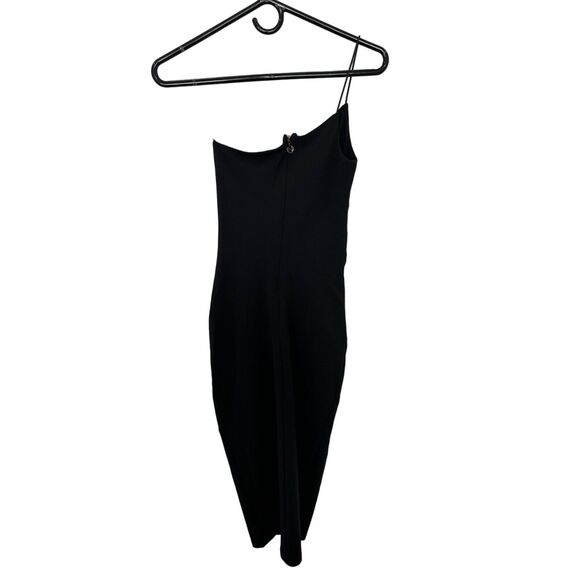 Nookie Lust One Shoulder Glam Bodycon Midi Black NWT XS - Picture 4 of 11